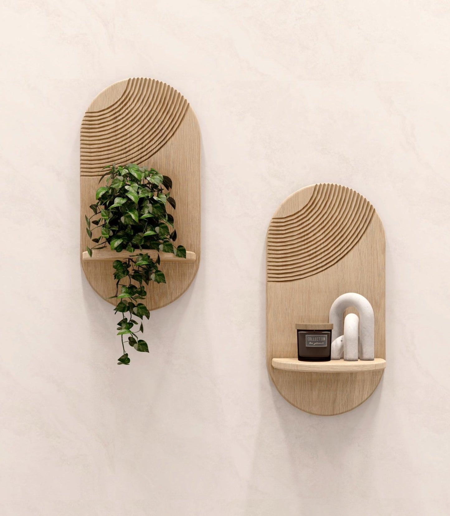 Set of 2 - Horizon - Floating Shelves
