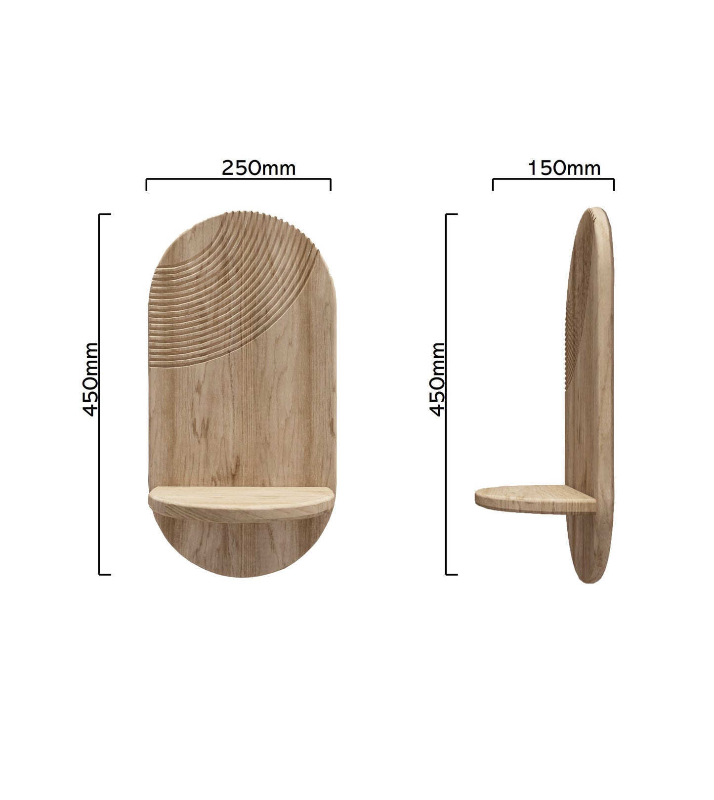 Set of 2 - Horizon - Floating Shelves