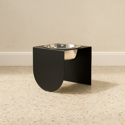 The Moss - Single Dog Bowl (Large) - Black